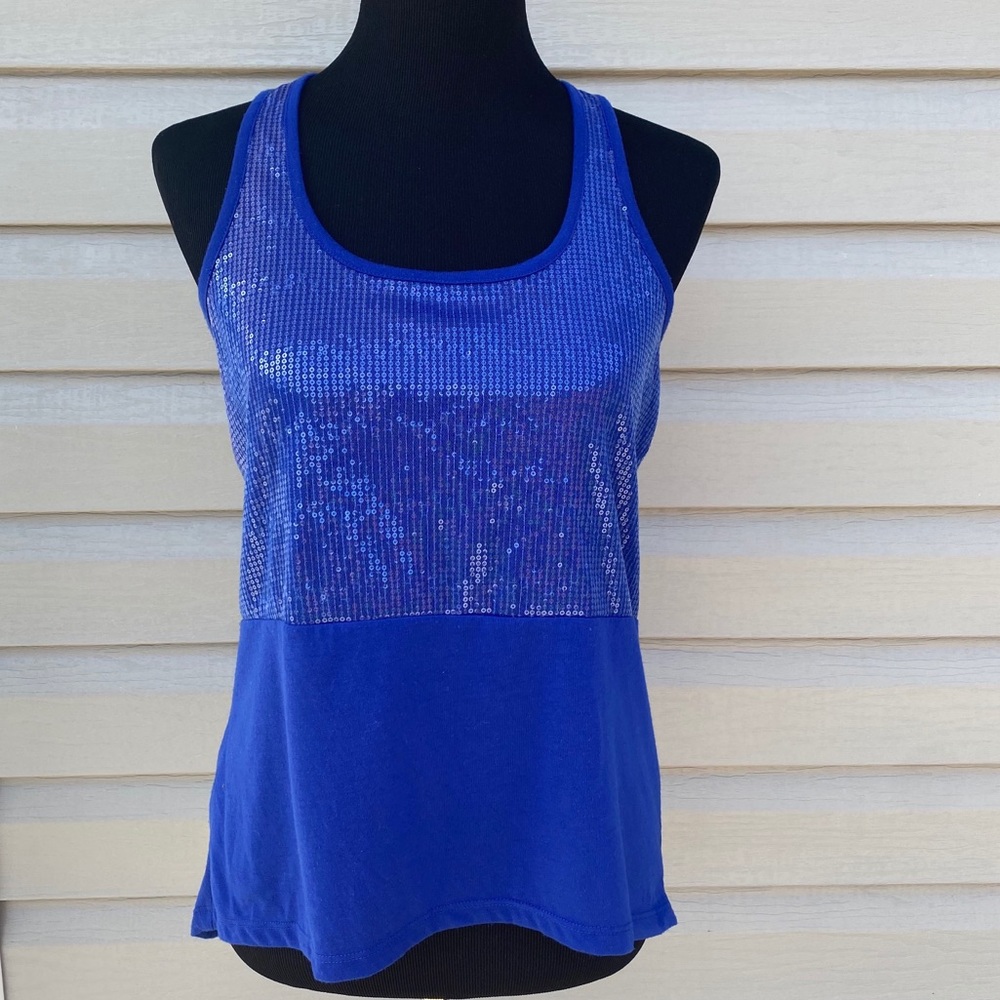 Ladies Sequin Tank Top Size Medium